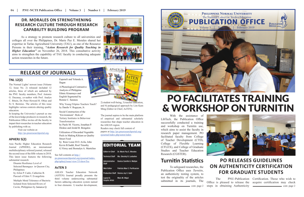 Publication Office Newsletter FEB 2019-1