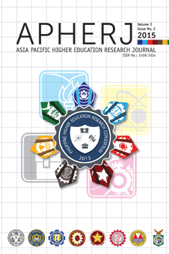 					View Vol. 2 No. 2 (2015): ASIA PACIFIC HIGHER EDUCATION RESEARCH JOURNAL
				
