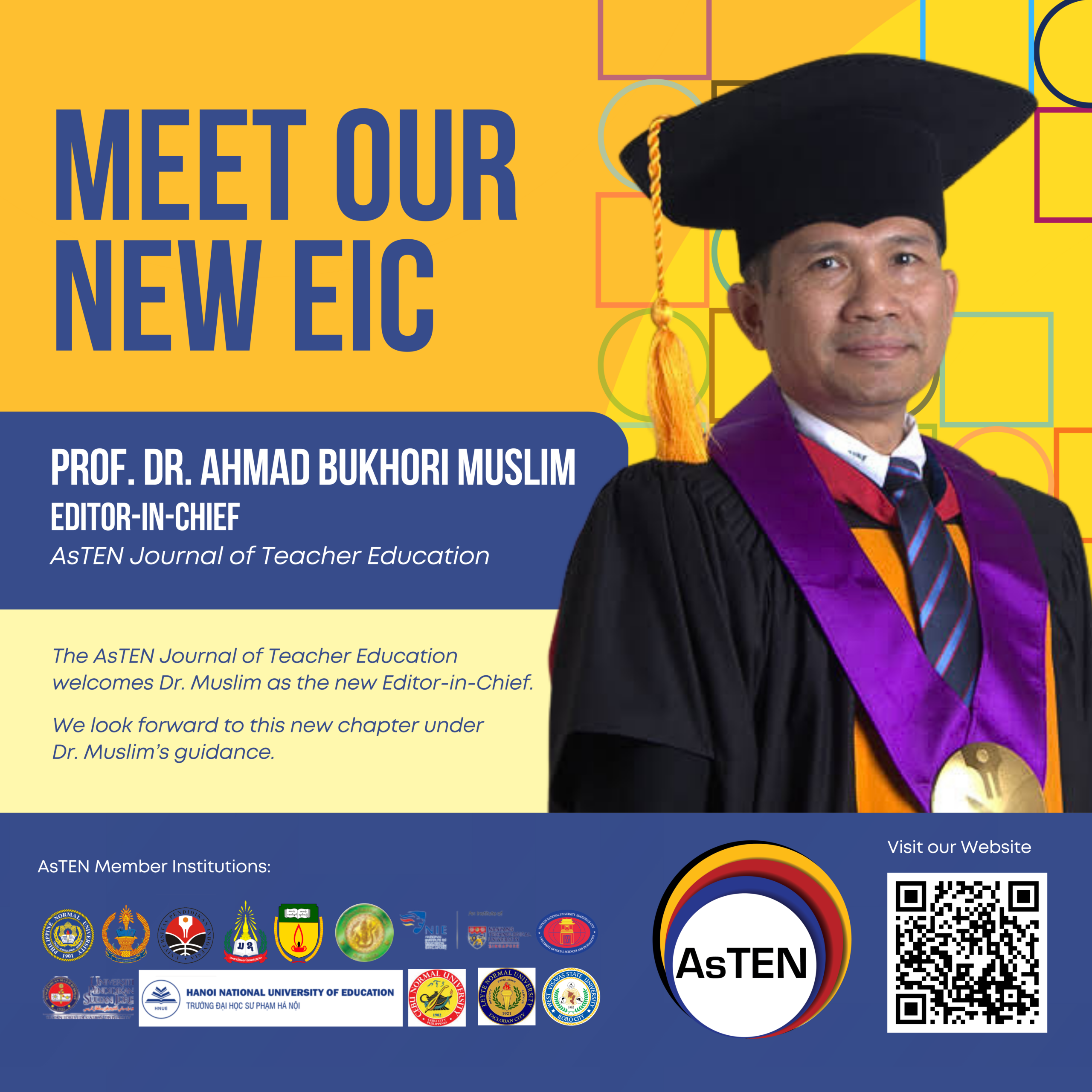 AsTEN Welcomes Dr. Ahmad Bukori Muslim as Editor-in-Chief
