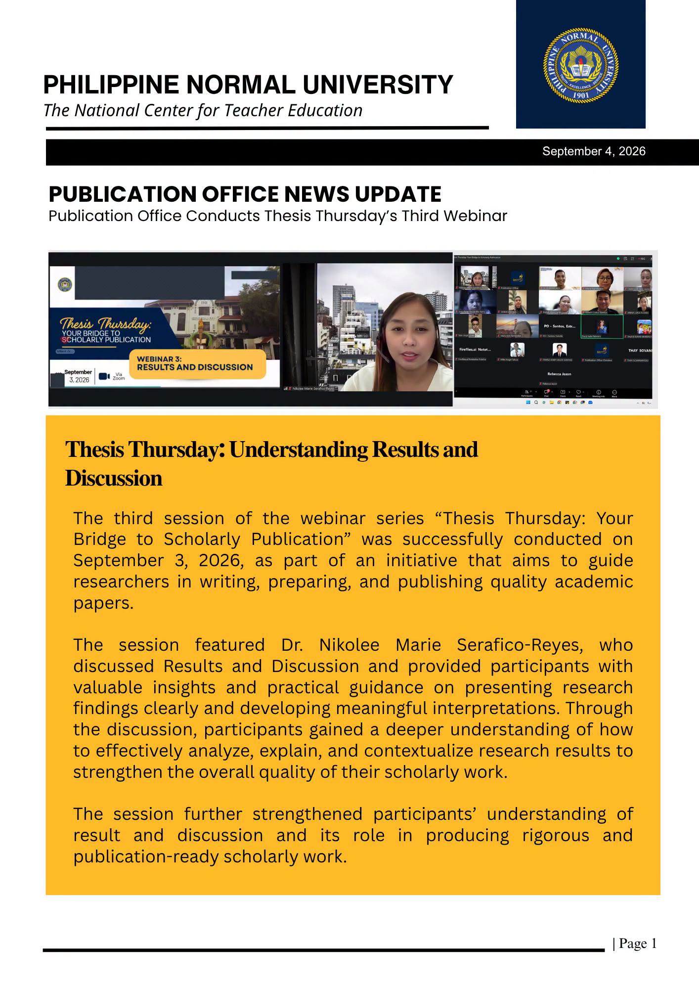 Thesis Thursday Webinar 3